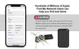 100 Pack, Work with Apple Find My, Mini Item Locators, Key Finders, Lightweight Bluetooth Trackers for USB Flash Drives, Bags, Belongings and Bicycles